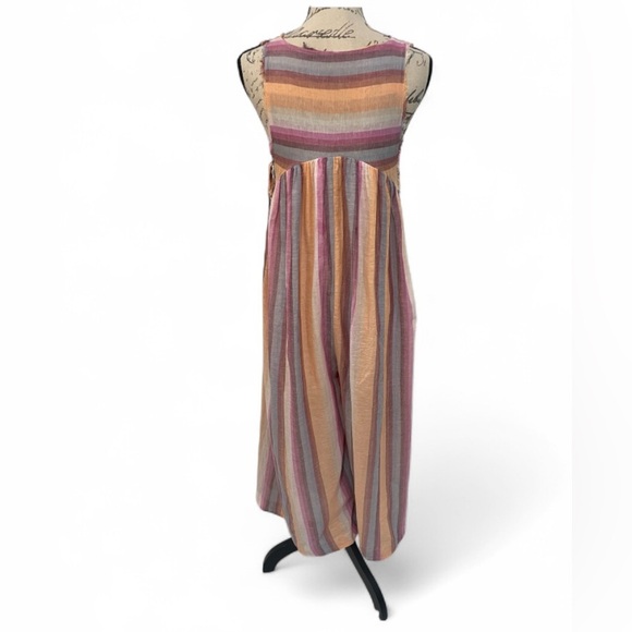 Free People Nora Jumpsuit XS – Wide Leg, Pockets, Lined Shorts BOHO STYLE - Picture 7 of 10